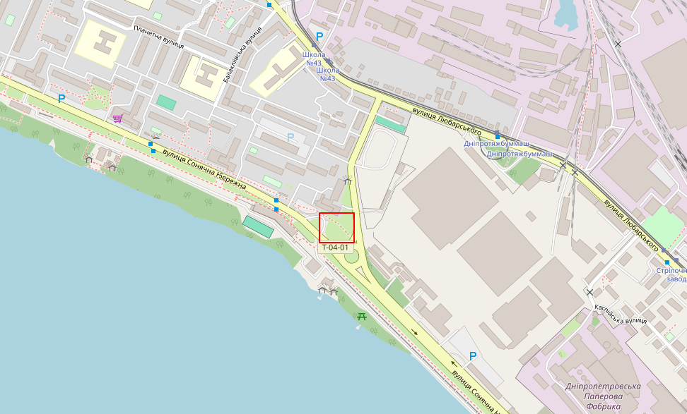 ЖК Grand в Днепре, Левый берег, на карте
